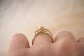 The Maeve 0.80 CT Oval Mint Green Sapphire Ring - Lavender Creek Gems 