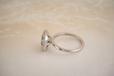 The Satine 1.57 CT Seafoam Tourmaline Ring - Lavender Creek Gems 