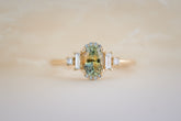 The Sura 1.02 CT Oval Montana Parti Sapphire Ring - Lavender Creek Gems 