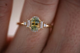 The Sura 1.02 CT Oval Montana Parti Sapphire Ring - Lavender Creek Gems 