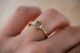 The Sura 1.02 CT Oval Montana Parti Sapphire Ring - Lavender Creek Gems 