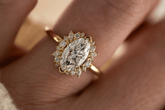 The Eleanor Ring | 1.5 CT Marquise Diamond | Ready to Ship - Lavender Creek Gems 