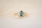 The Serene 1.18 CT Blue Sapphire Wedding Set - Lavender Creek Gems 