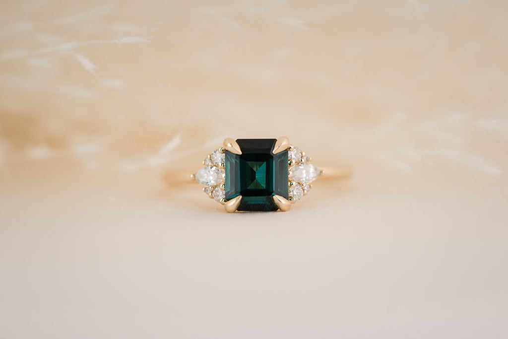 The Aya 1.56 CT Indicolite Ring - Lavender Creek Gems 