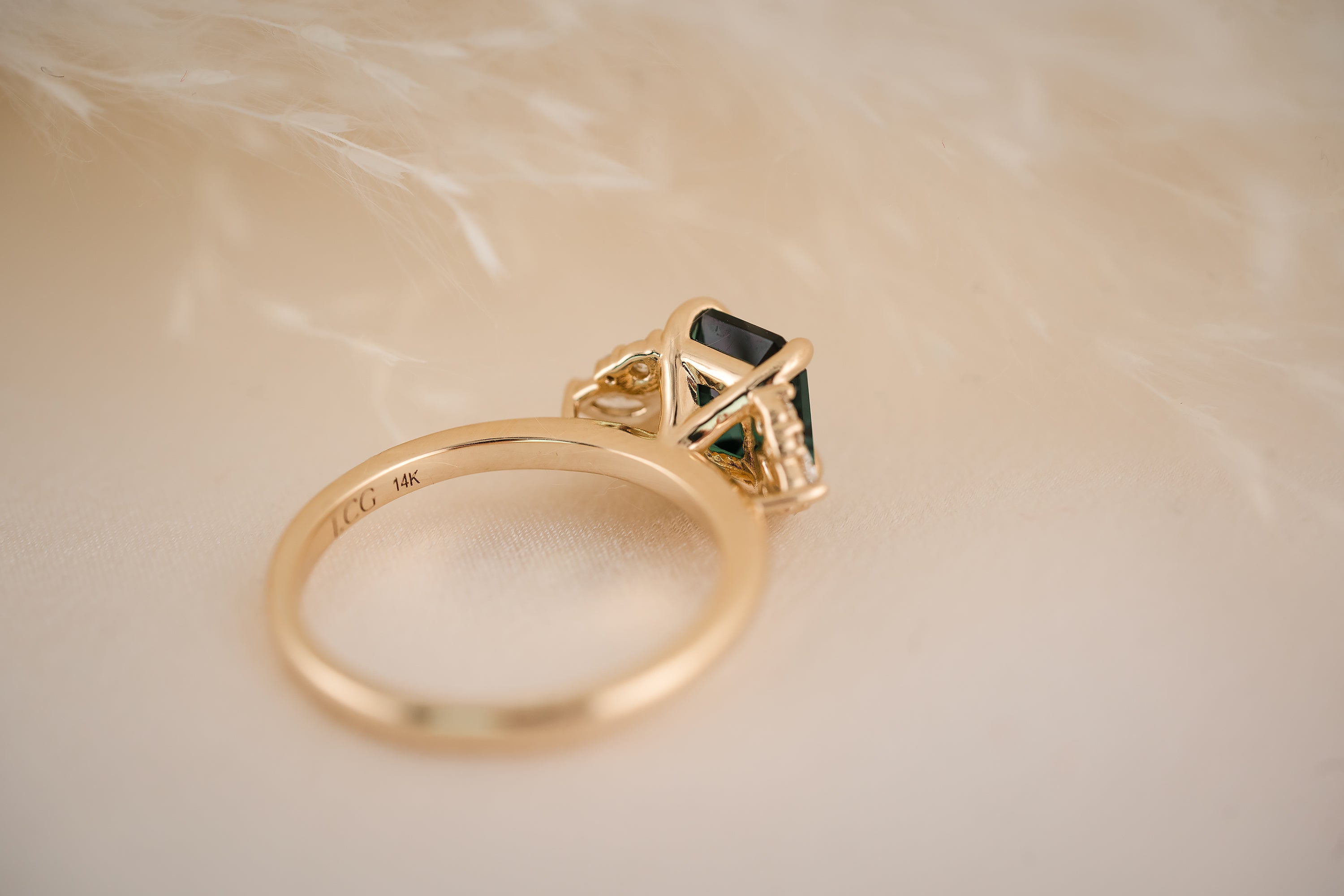 The Aya 1.56 CT Indicolite Ring - Lavender Creek Gems 