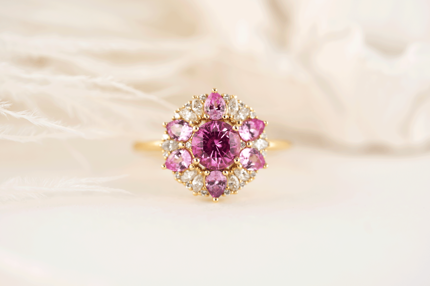 The Marigold Ring | Pink Sapphire