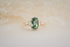 The Sura 2.42 CT Oval Apple Green Sapphire Ring - Lavender Creek Gems 