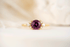 The Aya Ring | 1.64 CT Round Magenta Sapphire - Lavender Creek Gems 