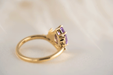 The Aurora Ring | 1.72 CT Pear Purple Sapphire - Lavender Creek Gems 