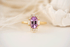 The Georgia Ring | 2.27 CT Oval Purple Sapphire - Lavender Creek Gems 