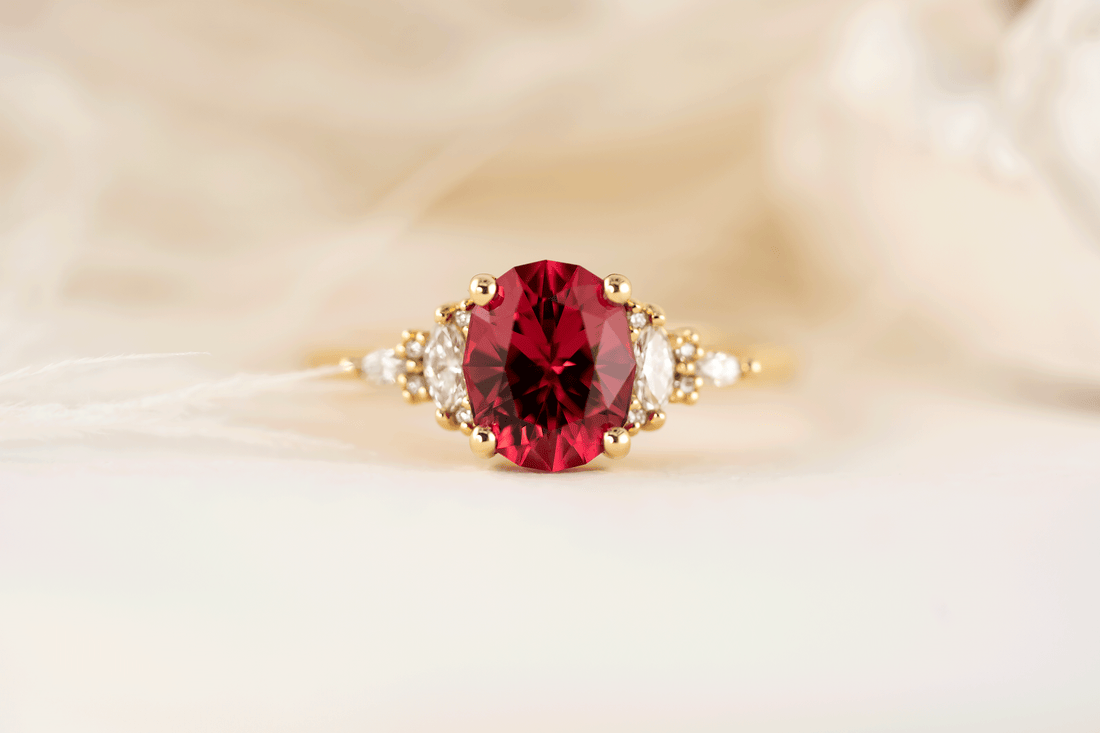 The Maeve Ring | 1.92 CT Oval Red Spinel