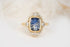 The Ethereal Ring | 3.82 Elongated Cushion Starbrite™ Bicolor Blue Sapphire - Lavender Creek Gems 