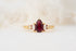 The Maeve Ring | 0.81 CT Pear Starbrite™ Ruby - Lavender Creek Gems 