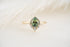 The Charlotte Ring | 1.39 CT Teal Green Sapphire - Lavender Creek Gems 