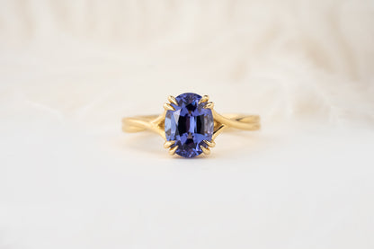 The Fates Ring | 2.23 CT Oval Tanzanite - Lavender Creek Gems 