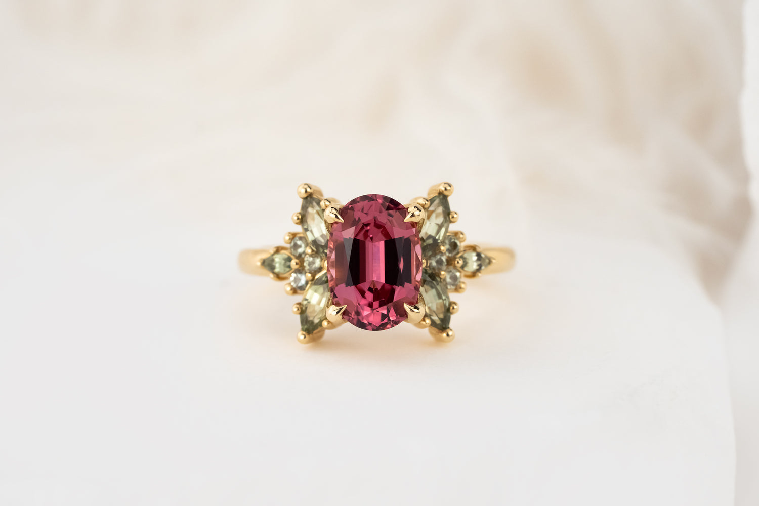 The Veraine Ring | 2.26 Oval Rose Spinel - Lavender Creek Gems 