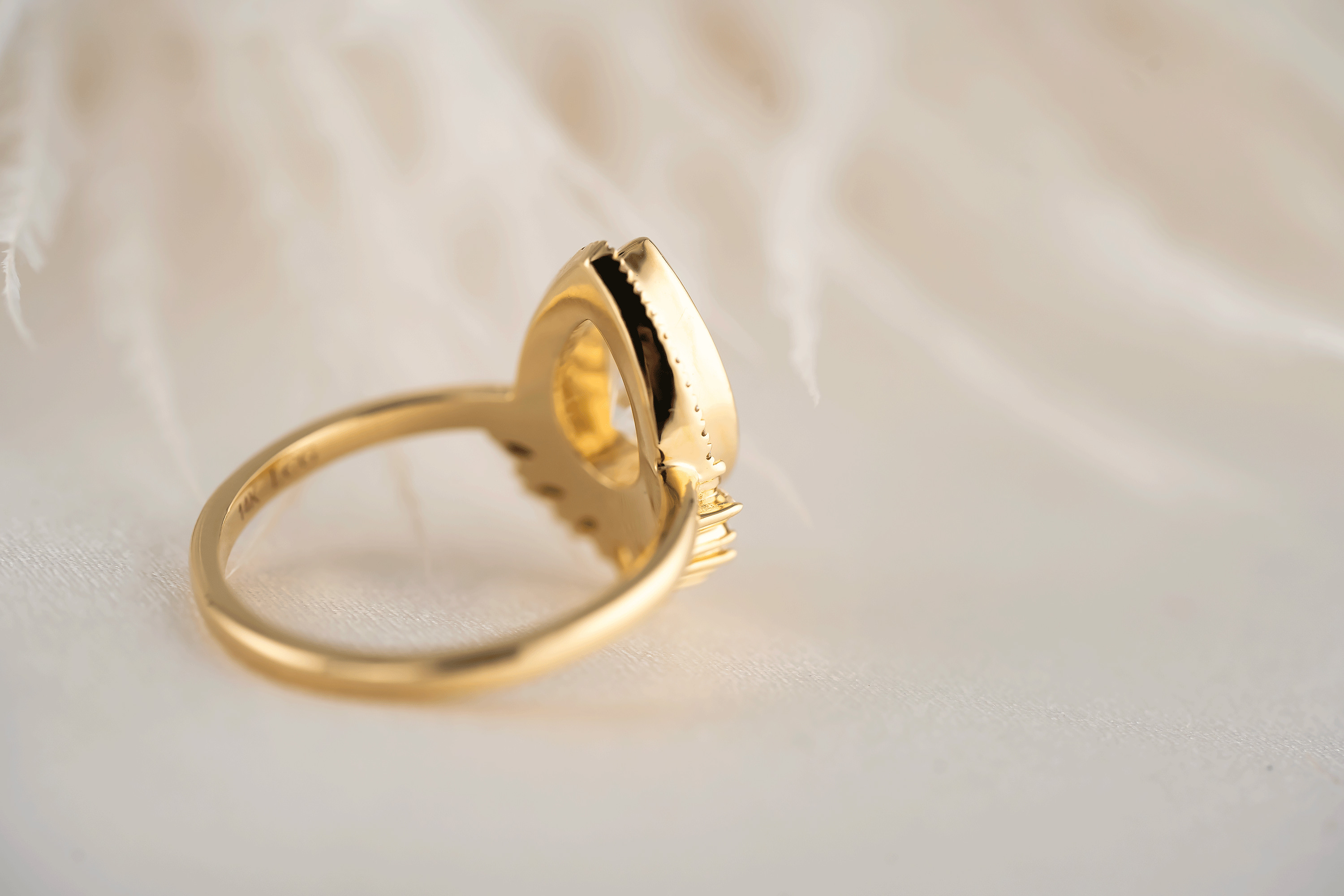 The Penelope Ring | 1.5 CT Pear Diamond | Ready to Ship - Lavender Creek Gems 