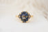 The Low Maren Ring | 6.21 CT Emerald Cut Bicolor Blue Sapphire - Lavender Creek Gems 