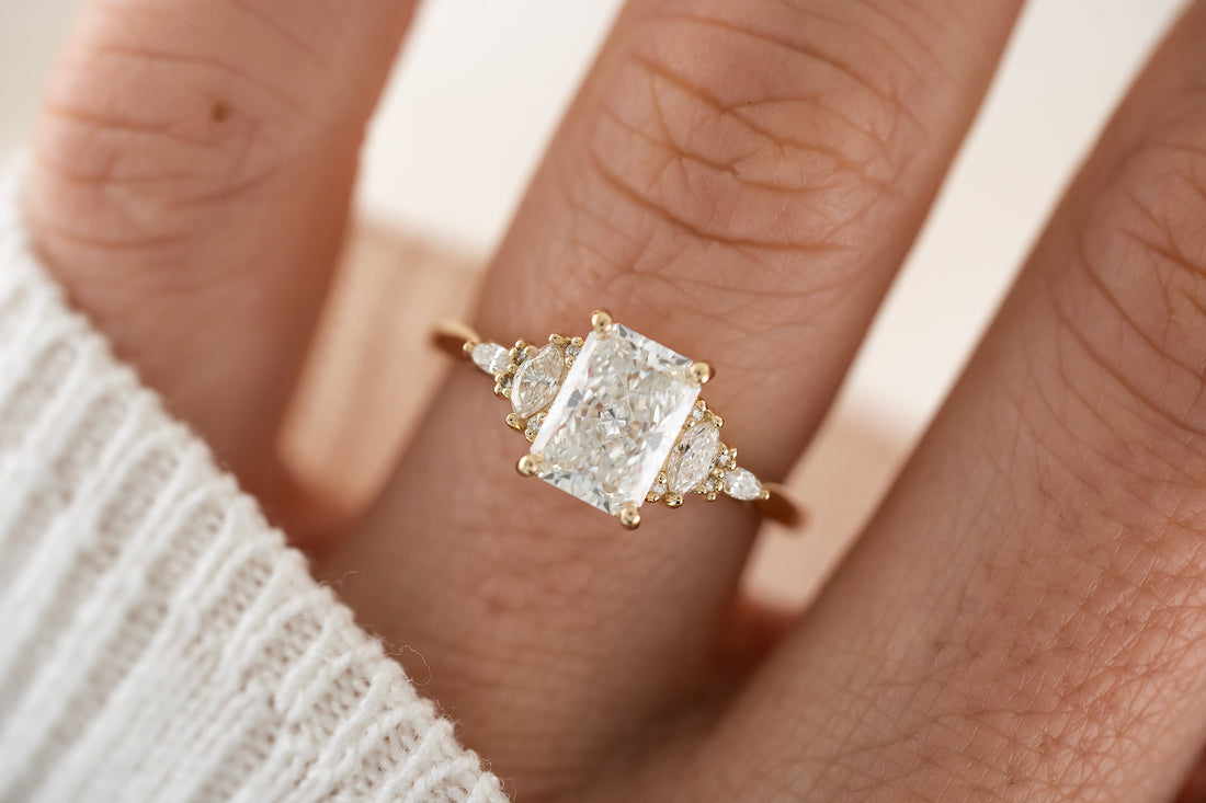 The Maeve Ring | Radiant Diamond - Lavender Creek Gems 