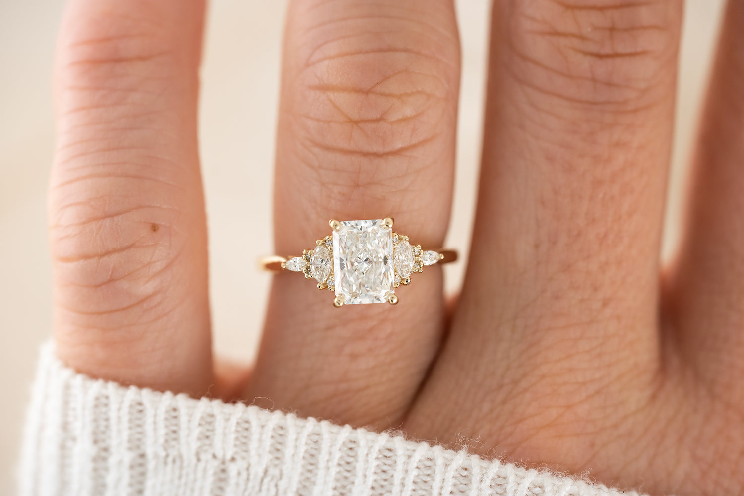 The Maeve Ring | Radiant Diamond - Lavender Creek Gems 