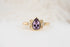 The Bezel Low Maren Ring | 1.11 CT Pear Purple Spinel - Lavender Creek Gems 