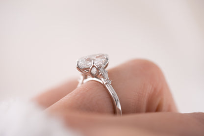 The Skye Ring | 3.22 CT Oval Rose Cut Diamond - Lavender Creek Gems 