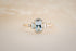 The Sura 0.70 CT Oval Aquamarine Ring - Lavender Creek Gems 