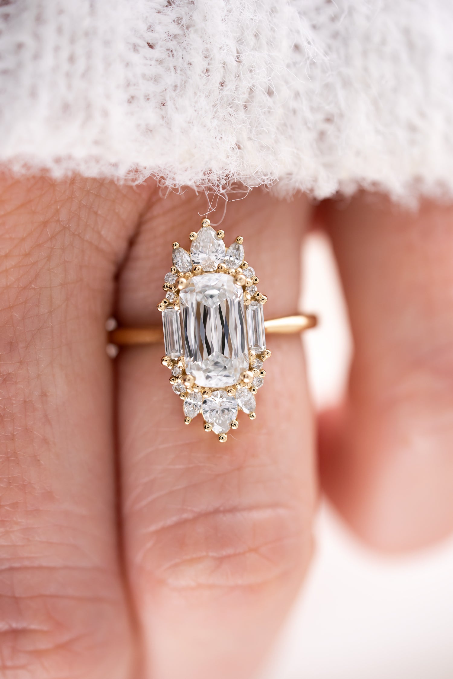 The Georgia Ring | 2 CT Crisscut Cushion Diamond - Lavender Creek Gems 