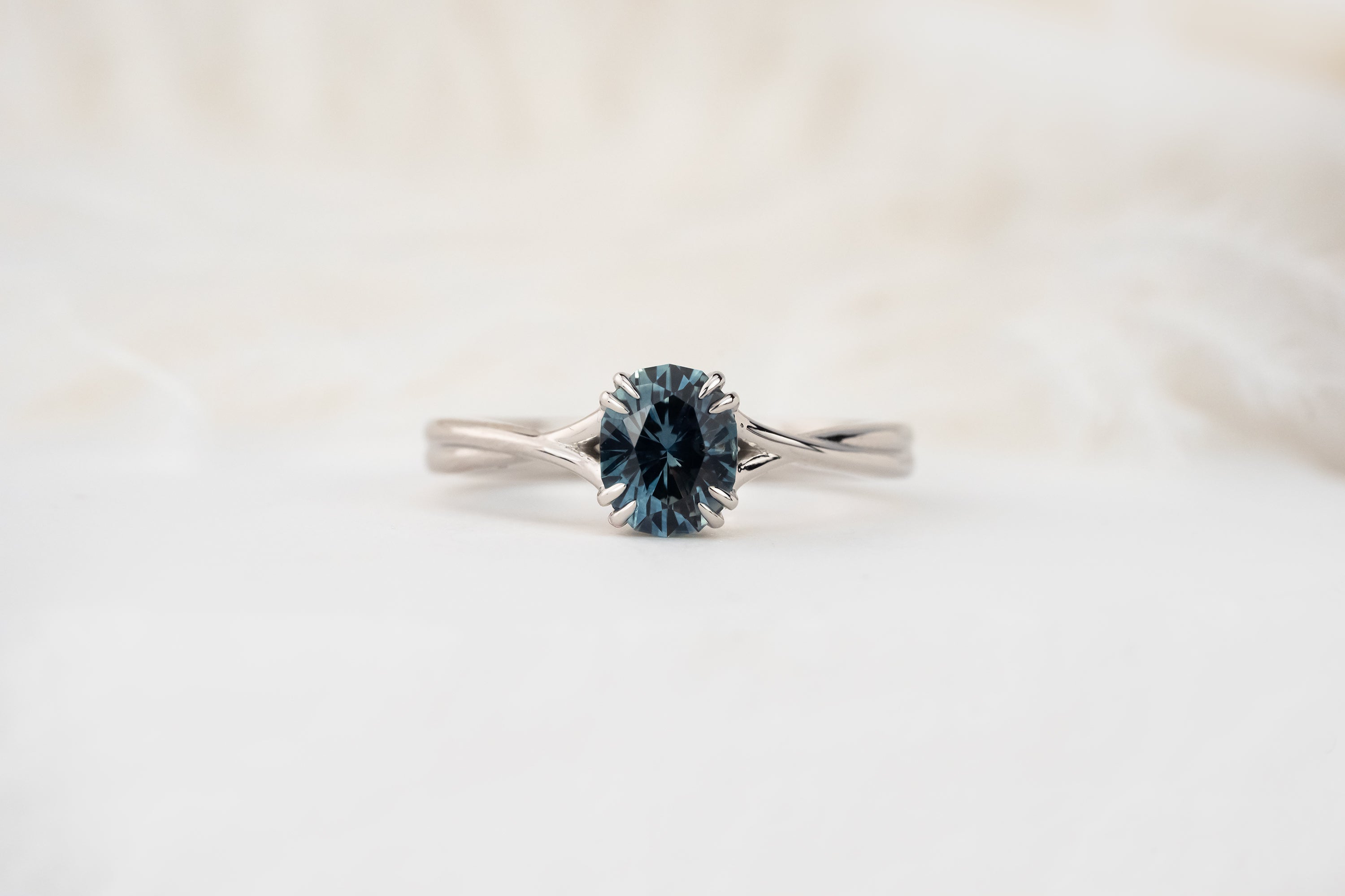 The Fates Ring | 1.15 CT Oval Blue Montana Sapphire - Lavender Creek Gems 