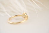 The Cosma Ring - Teal Montana Sapphire - Lavender Creek Gems 
