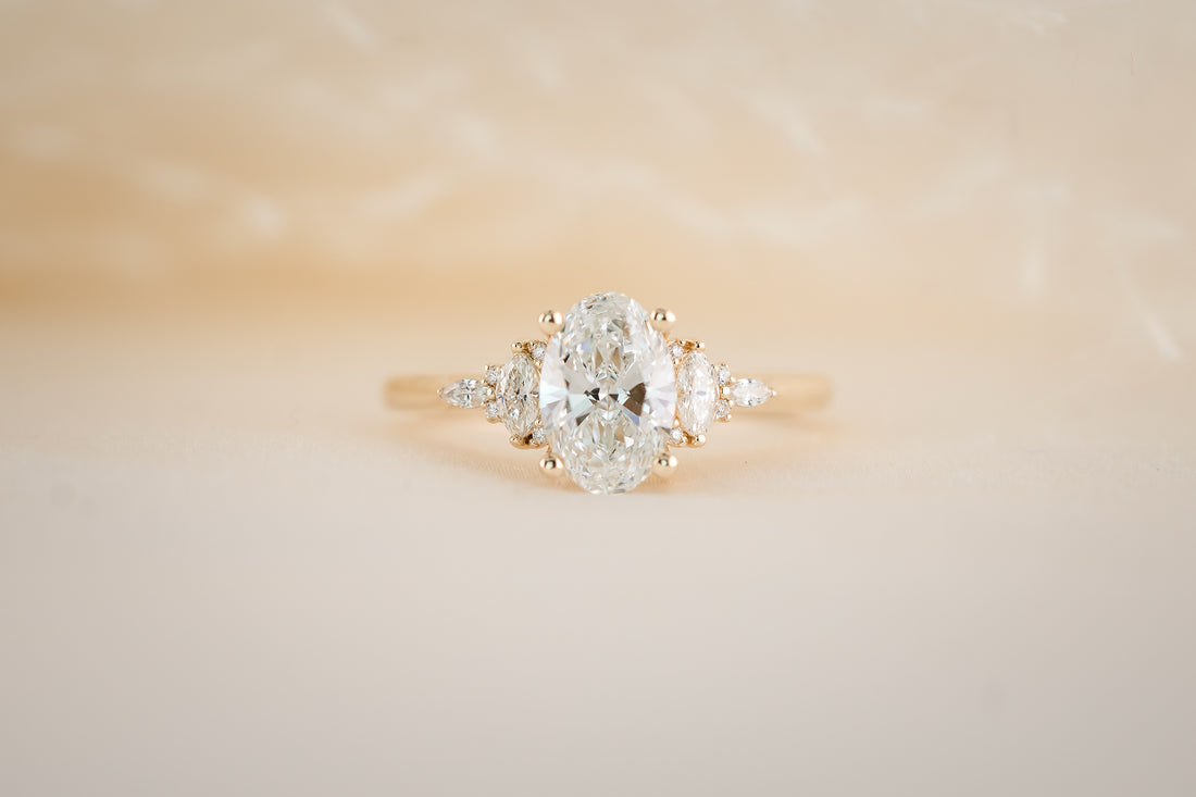 The Maeve 1.21 CT Oval Diamond Ring - Lavender Creek Gems