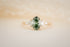 The Maeve 1.18 CT Oval Green Diamond Ring - Lavender Creek Gems 