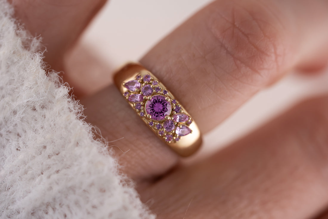 The Bejeweled Ring | Pink Sapphire - Lavender Creek Gems 