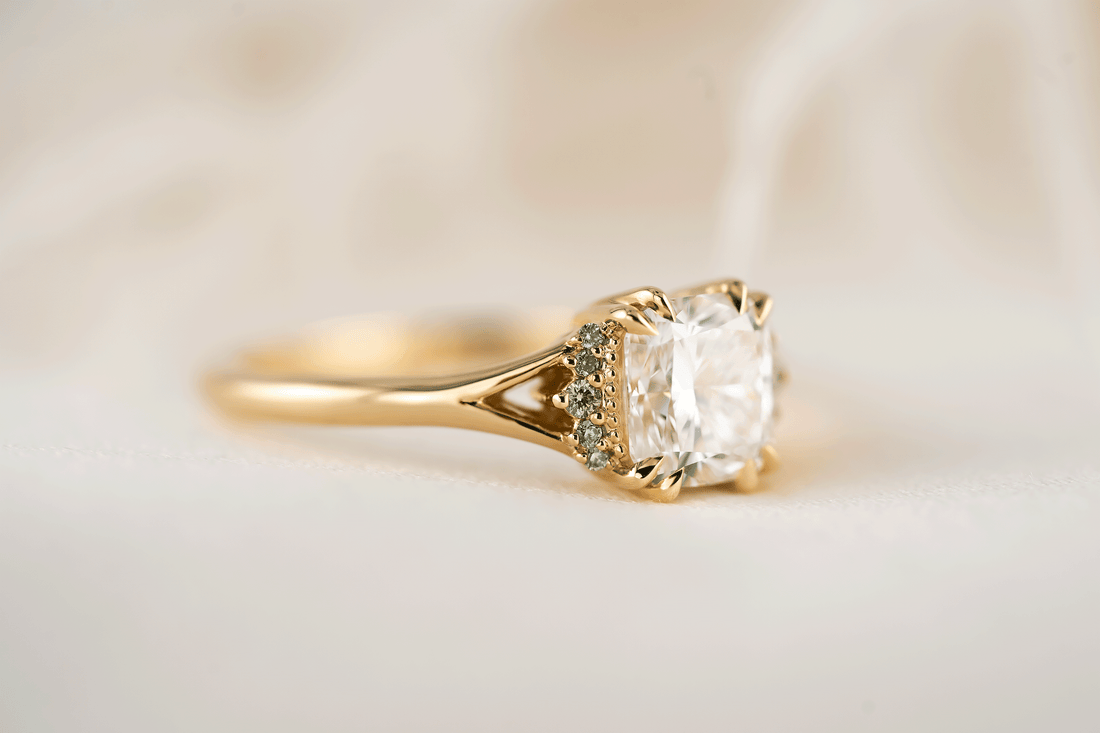 The Serendipity Ring | 1.28 CT Cushion Diamond - Lavender Creek Gems