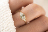 The Maeve Ring  - 0.69 CT Oval Mint Blue Sapphire - Lavender Creek Gems 