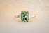 The Mira 2.42 CT Radiant Green Tourmaline Ring - Lavender Creek Gems 