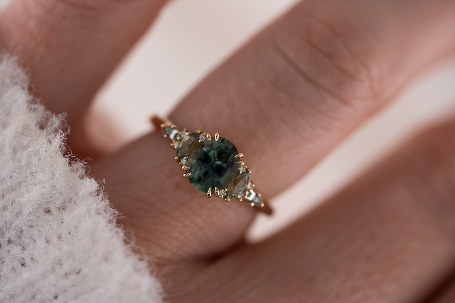 The Maeve Ring | 1.23 CT Oval Montana Sapphire - Lavender Creek Gems 