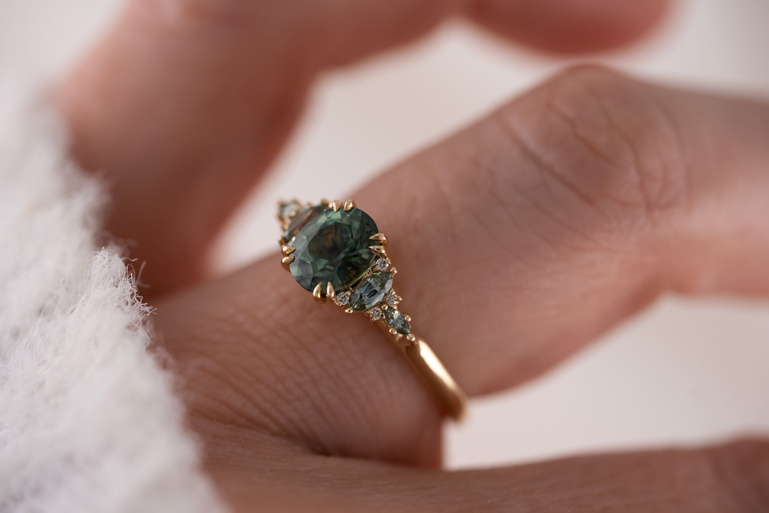 The Maeve Ring | 1.23 CT Oval Montana Sapphire - Lavender Creek Gems 