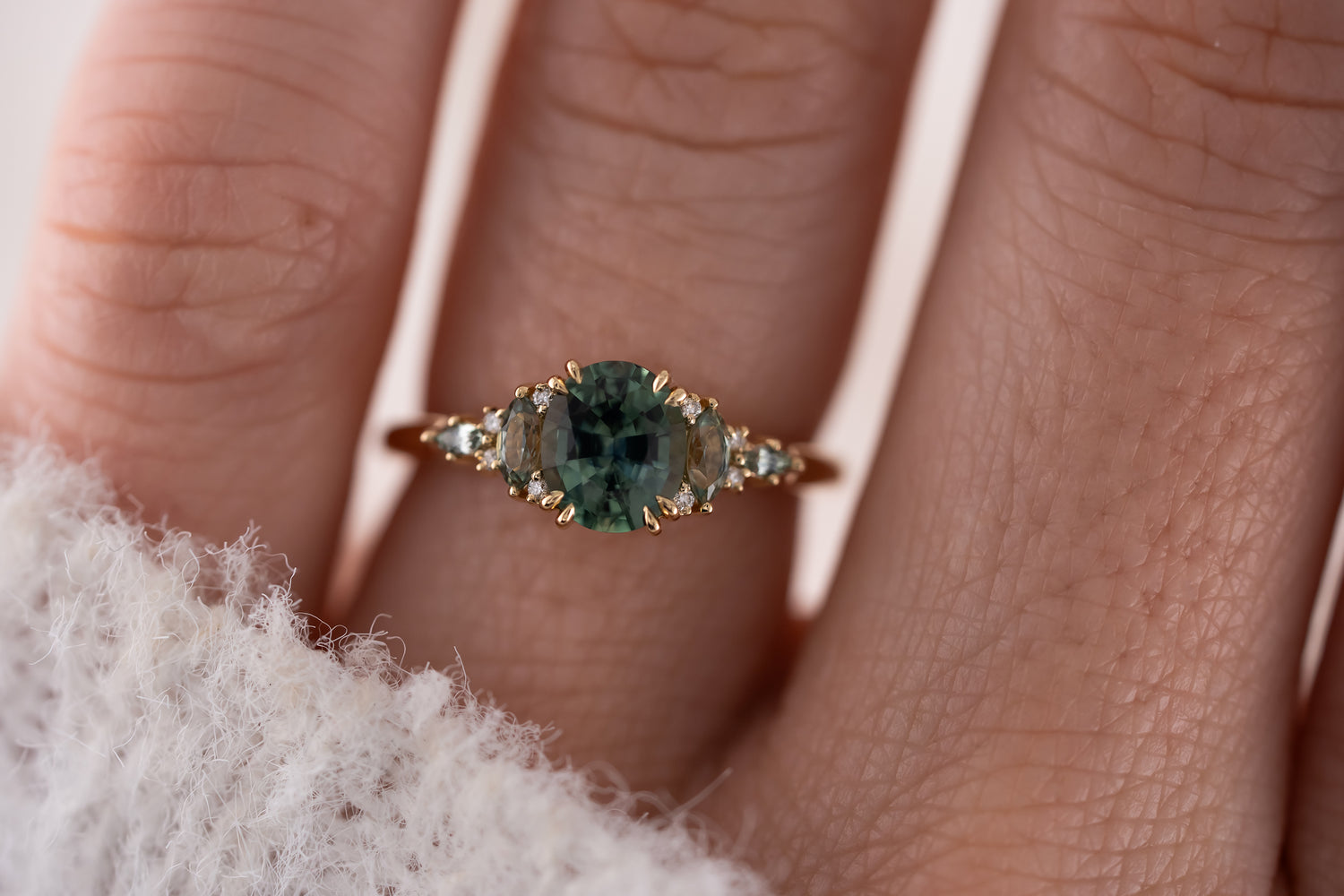 The Maeve Ring | 1.23 CT Oval Montana Sapphire - Lavender Creek Gems 