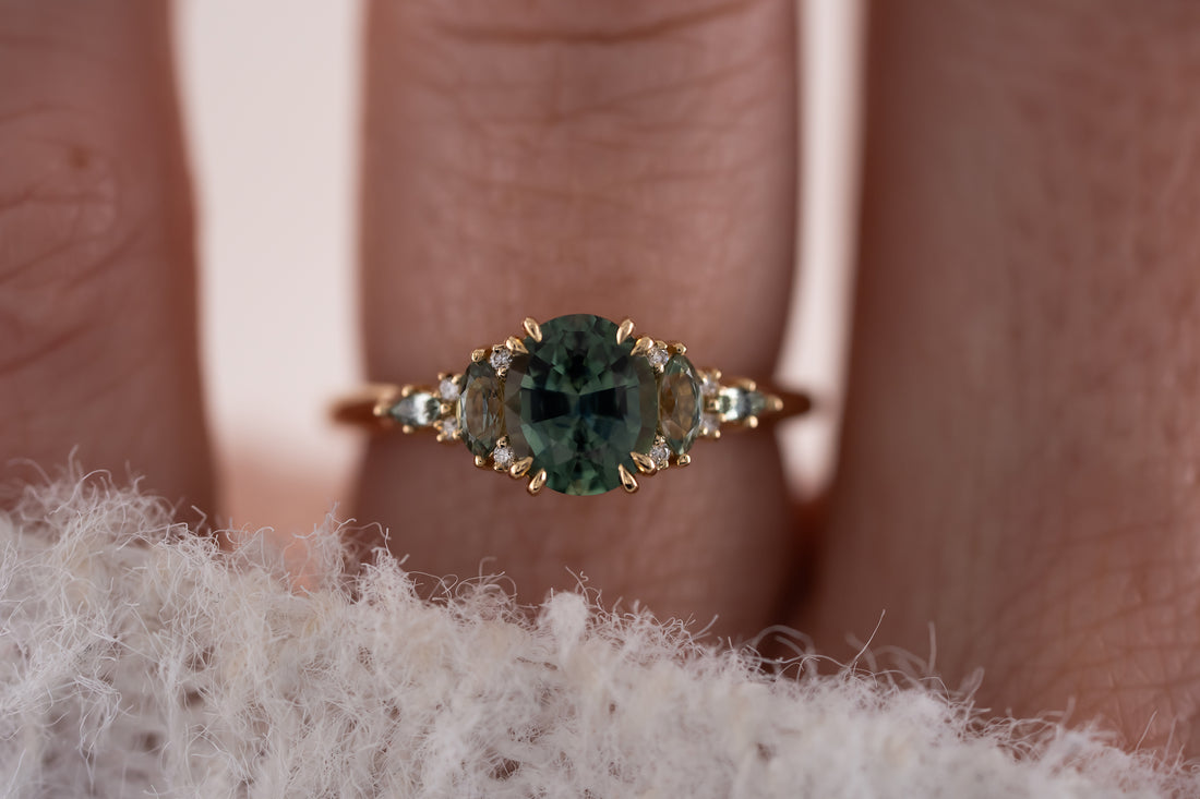 The Maeve Ring | 1.23 CT Oval Montana Sapphire - Lavender Creek Gems 