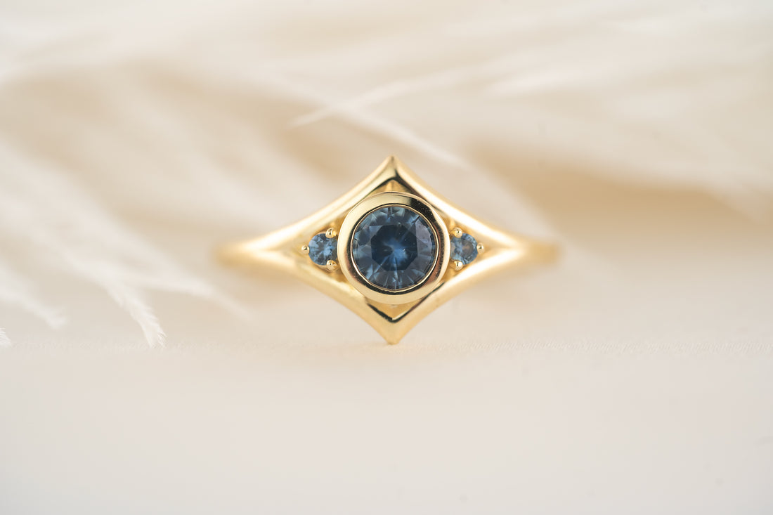 The Roxy Ring | Blue Montana Sapphire - Lavender Creek Gems