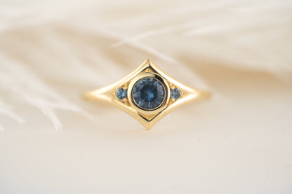 The Roxy Ring | Blue Montana Sapphire - Lavender Creek Gems 