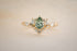 The Aurora 0.78 CT Pear Mint Green Sapphire Ring - Lavender Creek Gems 