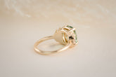 The Soleil Ring | 3.2 CT Radiant Mint Green Tourmaline - Lavender Creek Gems 