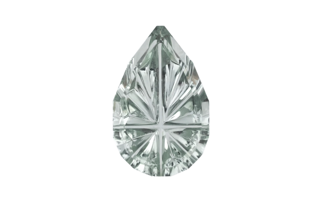 1.11 CT Pear Starbrite™ Cut Light Teal Blue Montana Sapphire - Lavender Creek Gems 