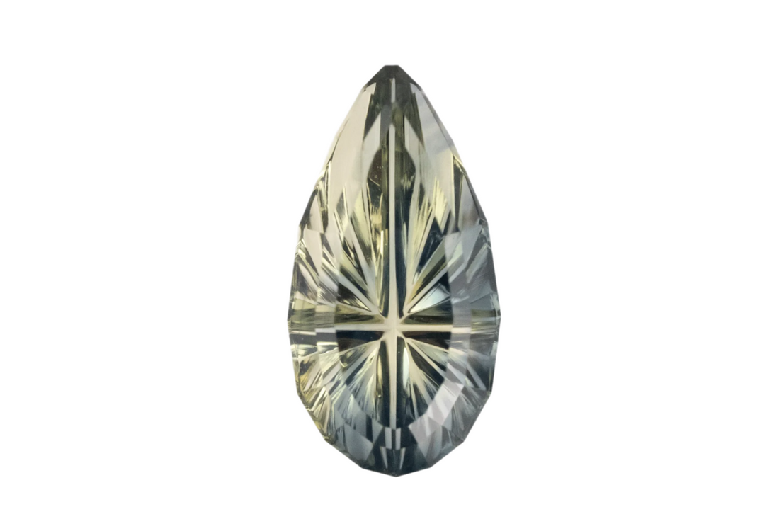 1.31 CT Pear Starbrite™ Cut Parti Australian Sapphire - Lavender Creek Gems 