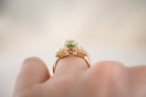 The Soleil Ring | 3.2 CT Radiant Mint Green Tourmaline - Lavender Creek Gems 