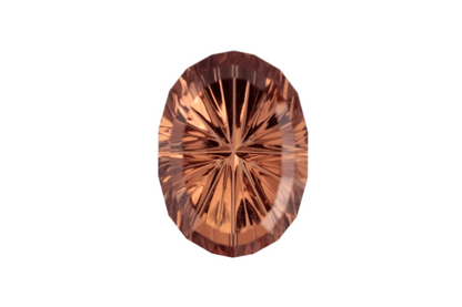 2.31 CT Oval Starbrite™ Cut Coral + Peach Sapphire - Lavender Creek Gems 