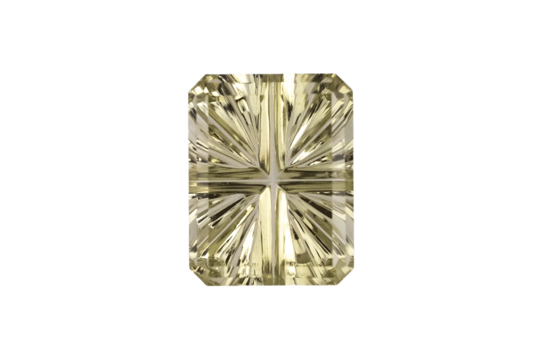 1.19 CT Rectangular Starbrite™ Cut Yellow Green Montana Sapphire - Lavender Creek Gems 