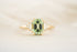 The Mira 2.02 CT Emerald Cut Mint Green Tourmaline Ring - Lavender Creek Gems 